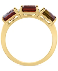 Effy Garnet (2-1/3 ct. t.w.) & Diamond Accent Ring in 14k Yellow Gold