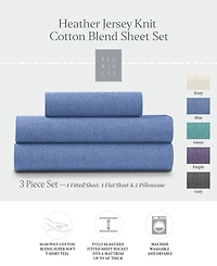Ella Jayne Soft Heather Jersey Knit -Pc. Sheet Set
