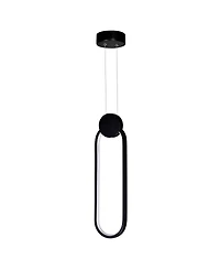 Cwi Lighting 17" Metal Pulley 4 in Led Mini Pendant