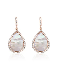 Suzy Levian Sterling Silver Cubic Zirconia Dangle Earrings