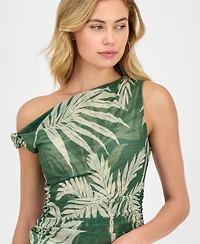 Guess Women's Mirin Floral-Print Off-The-Shoulder Top