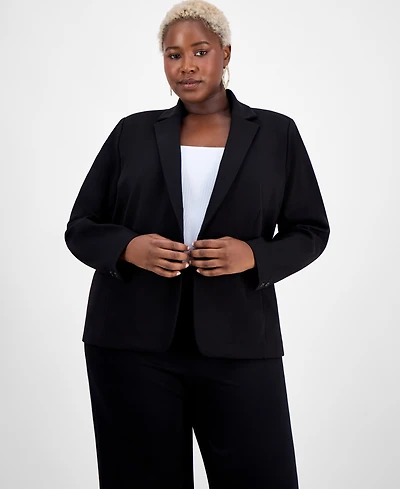 I.n.c. International Concepts Plus Ponte Blazer, Exclusively at Macy's
