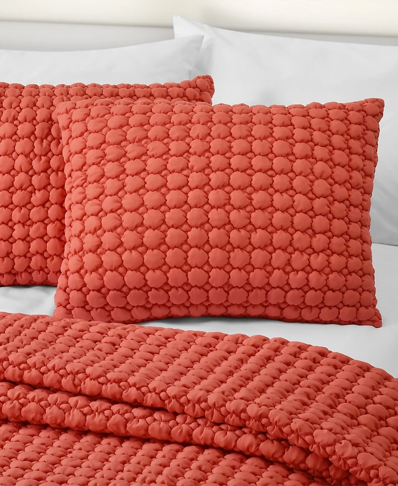 J by Queen Bold Cloud Puff 3-Pc. Quilt Set, King/California King