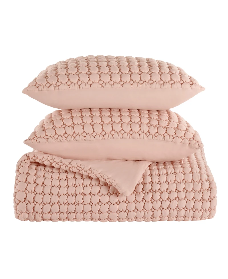 J by Queen Bold Cloud Puff 3-Pc. Quilt Set, Full/Queen