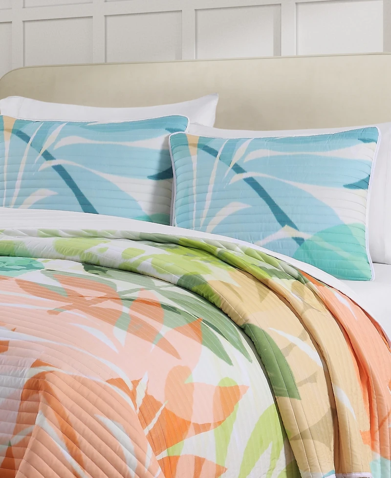 J by J Queen Bold Tiki 3-Pc. Quilt Set, Full/Queen
