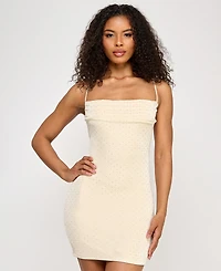 City Studios Juniors' Embellished Knit Bodycon Dress