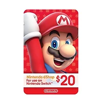 Nintendo Switch White Oled Console with New Super Mario Bros. U Deluxe, Nintendo $20 eShop Gift Card, MightySkins Console and Controller Skin Voucher