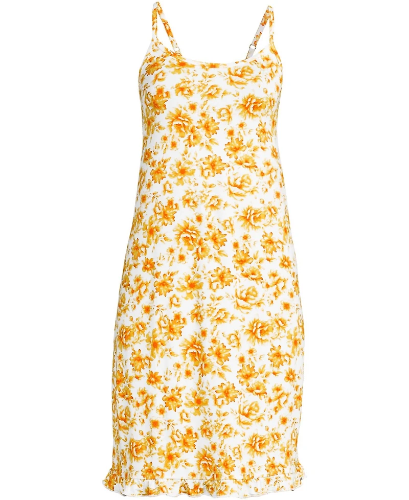 Lands' End Plus Cooling Knee Length Slip Nightgown