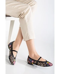 Fauna Mesh Mary Jane Flats