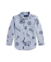 Polo Ralph Lauren Toddler and Little Boys Oxford Graphic Shirt