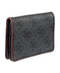 Guess Men's Rfid Quatro G Gusset Card Case Wallet