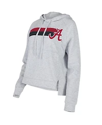 Concepts Sport Women's Gray Alabama Crimson Tide Cedar Tri-Blend Raglan Pullover Hoodie