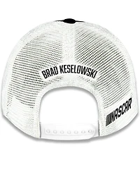 Checkered Flag Sports Men's and Women's Black Brad Keselowski BuildSubmarines.com Sponsor Trucker Adjustable Hat