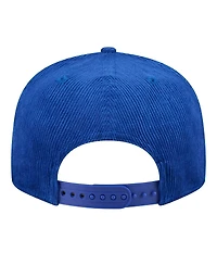 New Era Men's Royal Golden State Warriors Throwback Display Corduroy 9FIFTY Snapback Hat