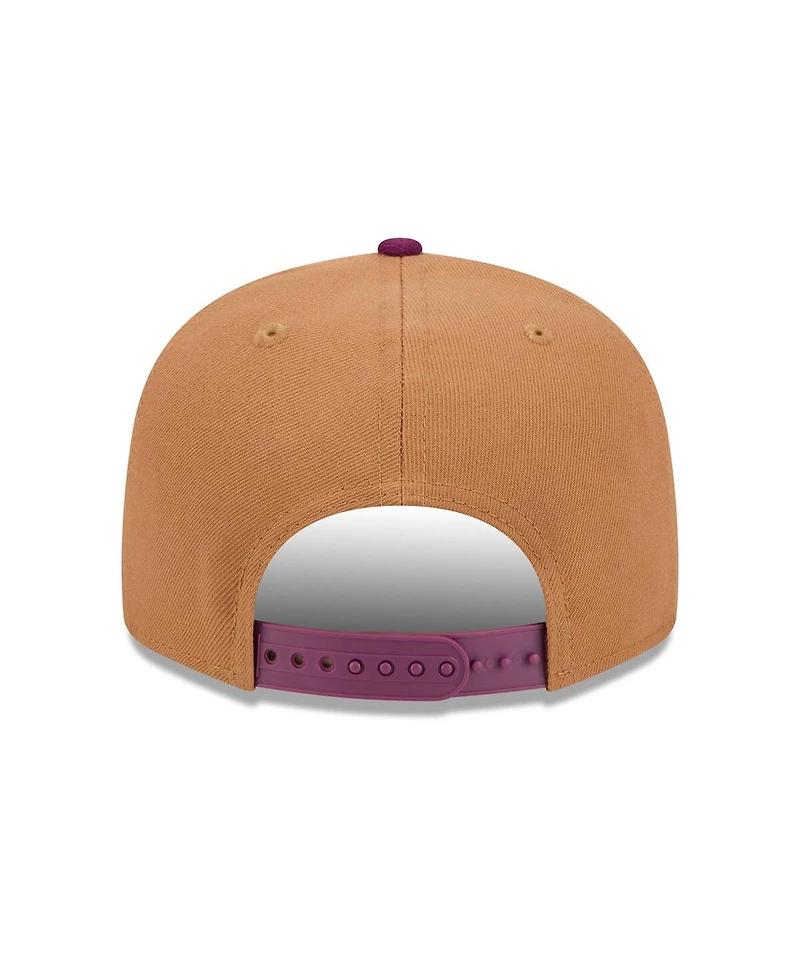 New Era Men's Brown/Purple Los Angeles Angels Color Pack Two-Tone 9FIFTY Snapback Hat