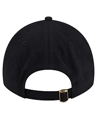 New Era Women's Black Chicago Bulls Sport Night Suede Patch 9TWENTY Adjustable Hat