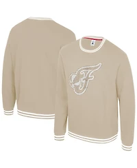 Stadium Essentials Men's and Women's Tan Indiana Fever Club Level Chenille Pullover Sweatshirt