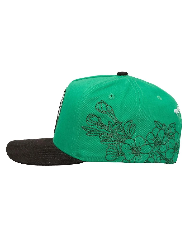 Mitchell & Ness Men's Kelly Green/Black Boston Celtics May Flowers Adjustable Hat