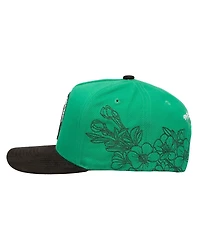 Mitchell & Ness Men's Kelly Green/Black Boston Celtics May Flowers Adjustable Hat