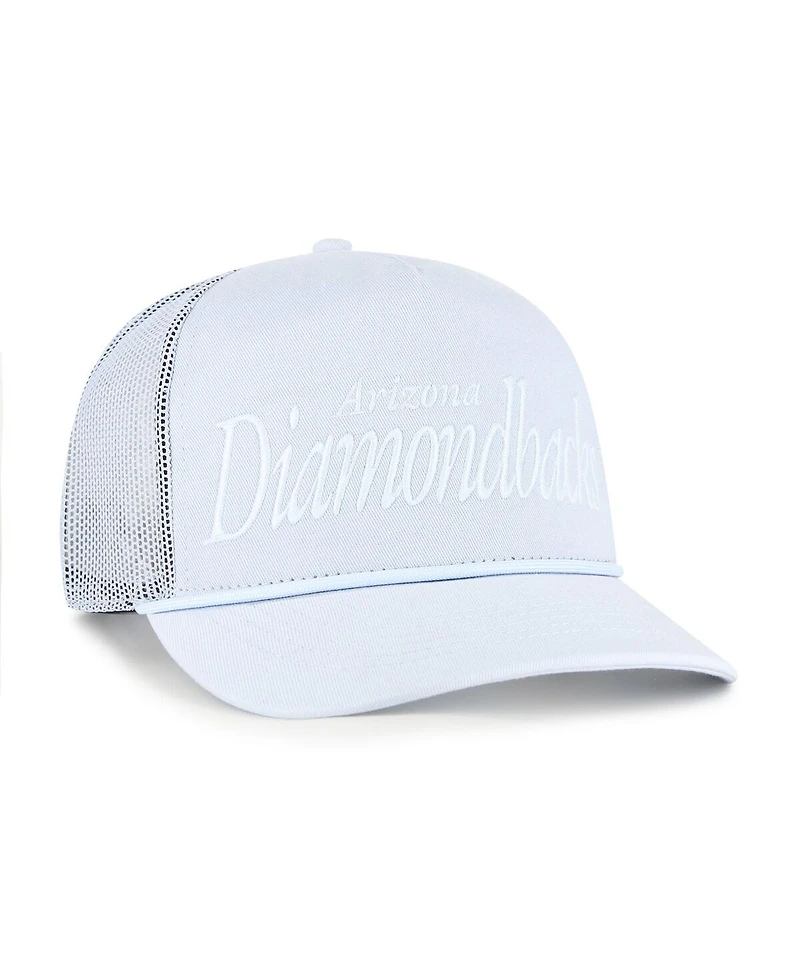 '47 Brand Men's Light Blue Arizona Diamondbacks Foundation Script Hitch Adjustable Trucker Hat