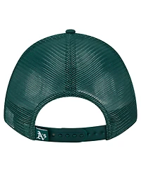 New Era Men's Green Athletics Minimalist 9FORTY A-Frame Adjustable Hat