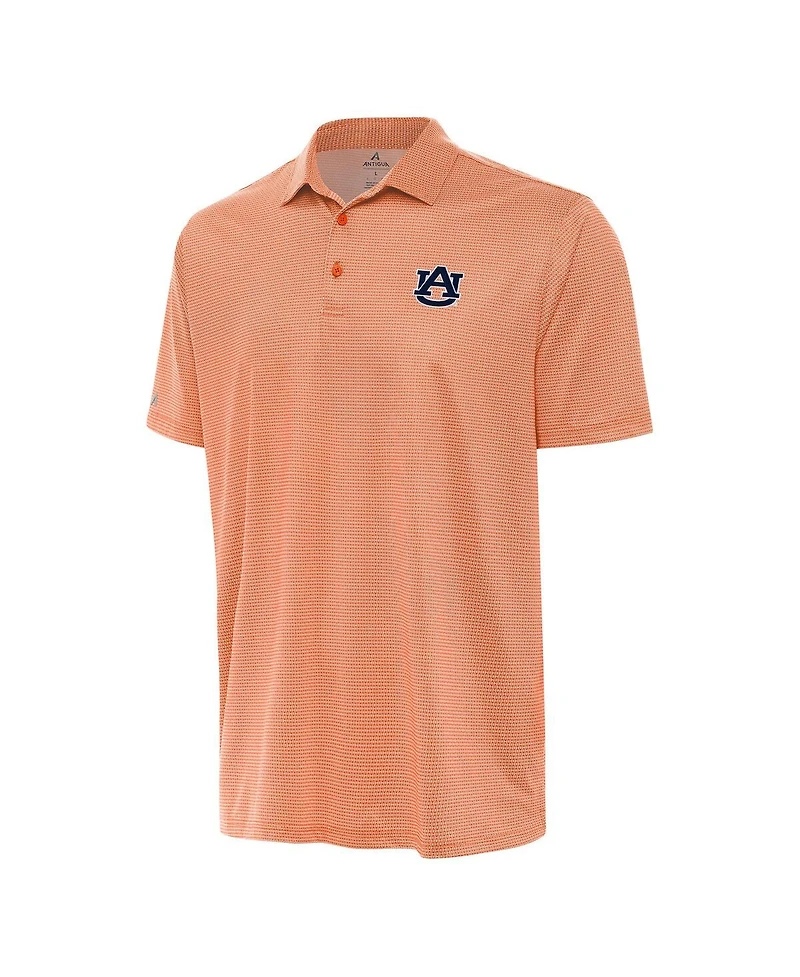 Antigua Men's Orange/White Auburn Tigers Rings Polo Shirt