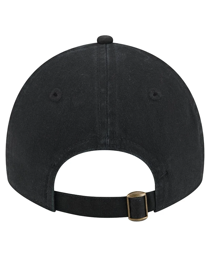 New Era Women's Black Miami Marlins Preppy Team 9TWENTY Adjustable Hat
