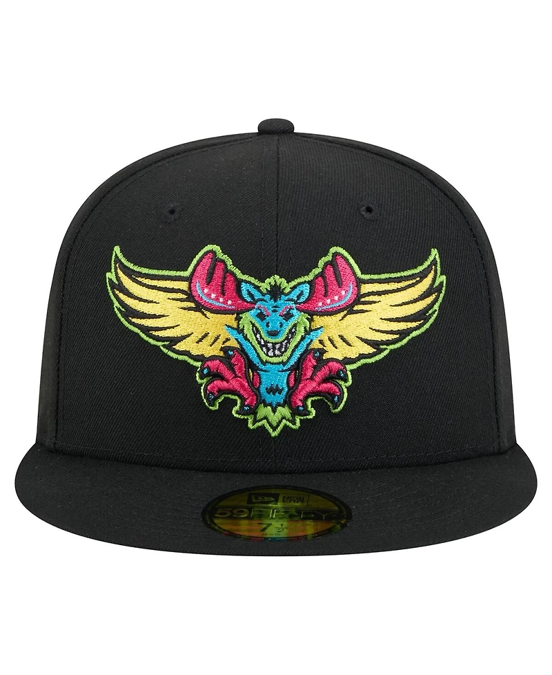 New Era Men's Black Modesto Nuts Copa de la Diversion 59FIFTY Fitted Hat
