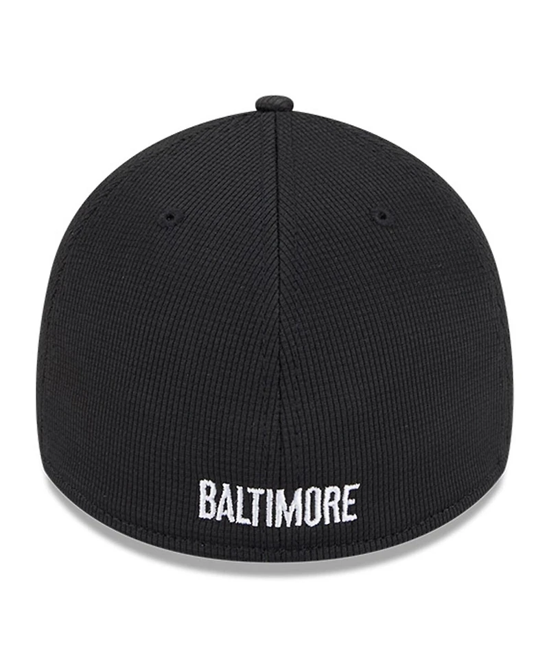 New Era Men's Black Baltimore Orioles City Connect Batting Practice 39THIRTY Flex Hat