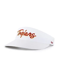 '47 Brand Men's White Usc Trojans Melbourne Brrr Adjustable Visor Hat