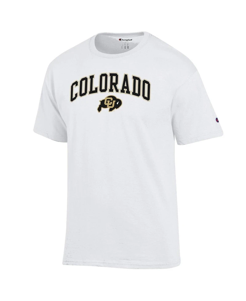 Champion Men's White Colorado Buffaloes Arched Logo T-Shirt