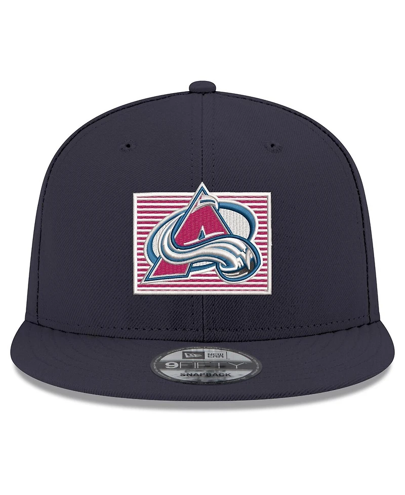 New Era Men's Navy Colorado Avalanche State Pride 9FIFTY Snapback Hat