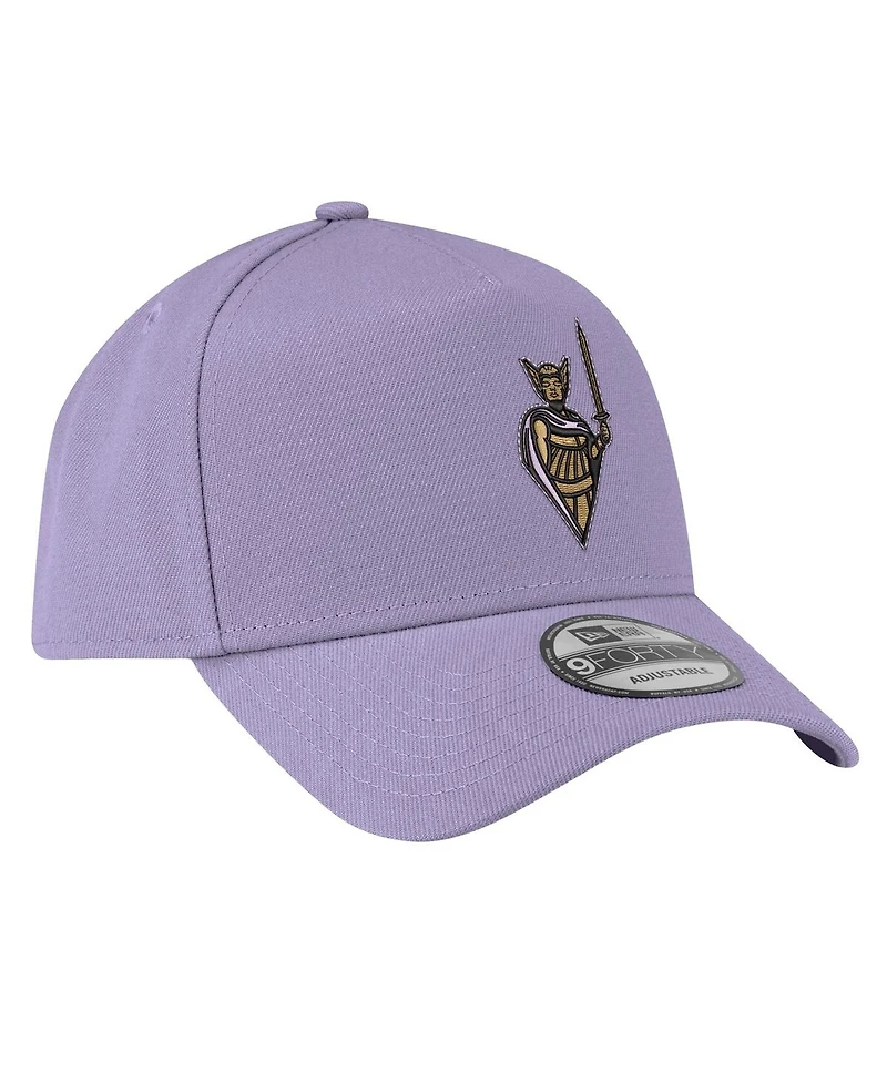 New Era Men's Violet Golden State Valkyries Core Logo A-Frame 9FORTY Adjustable Hat