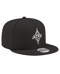 New Era Men's and Women's Black Las Vegas Aces Logo 9FIFTY Snapback Hat