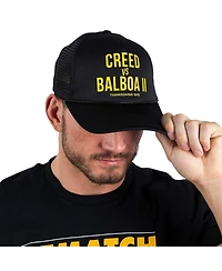 Contenders Clothing Men's and Women's Black Rocky Rematch Of The Century Trucker Adjustable Hat