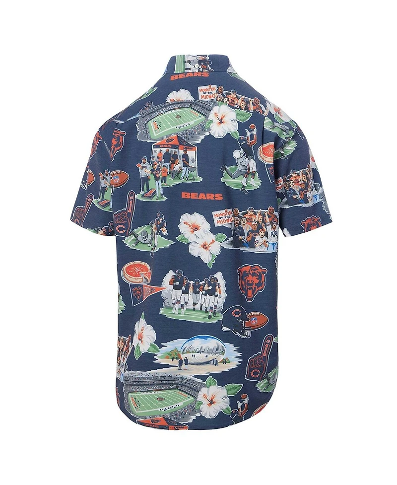 Reyn Spooner Men's Navy Chicago Bears Scenic Button-Down Shirt