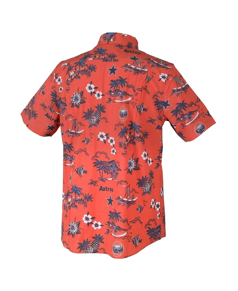 Reyn Spooner Men's Orange Houston Astros Kekai Button-Down Shirt