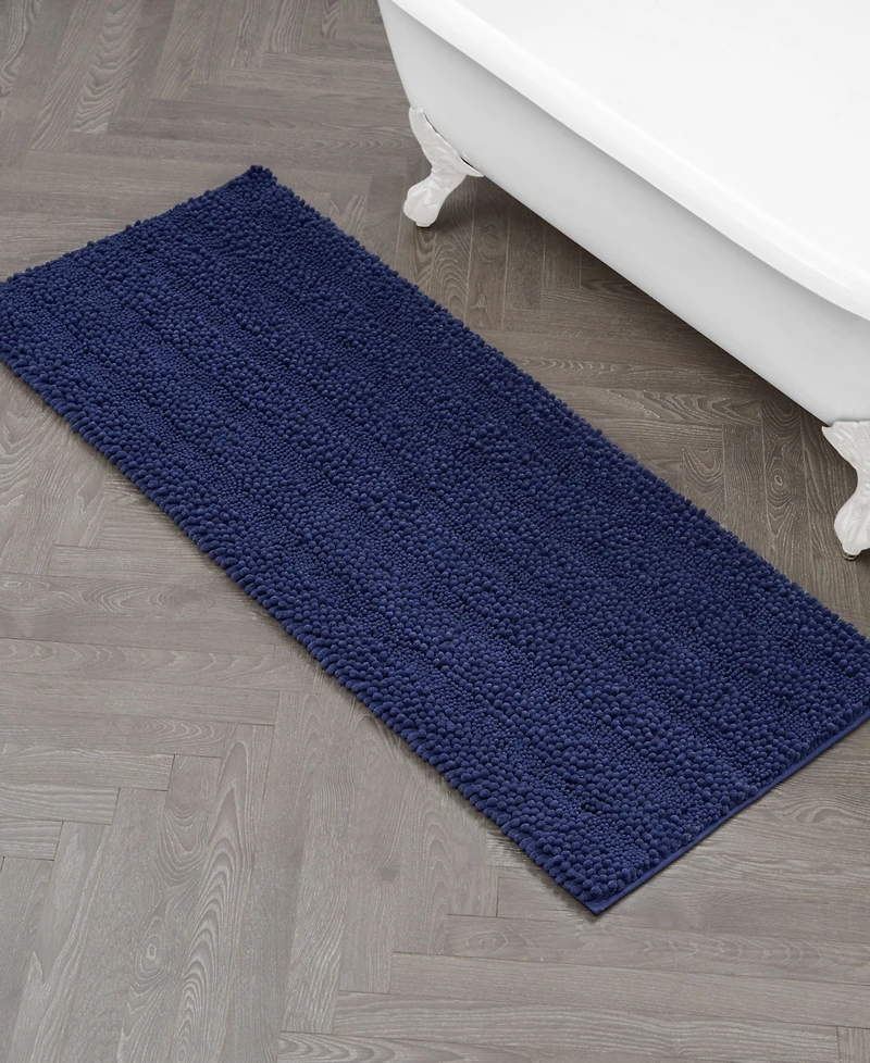 Laura Ashley Astor Chenille Bath Mat, 24" x 60"