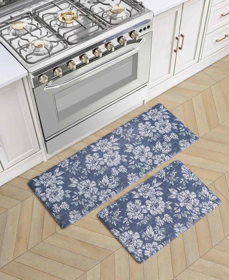 Laura Ashley Iris Anti-Fatigue 2-Pc. Wellness Mats