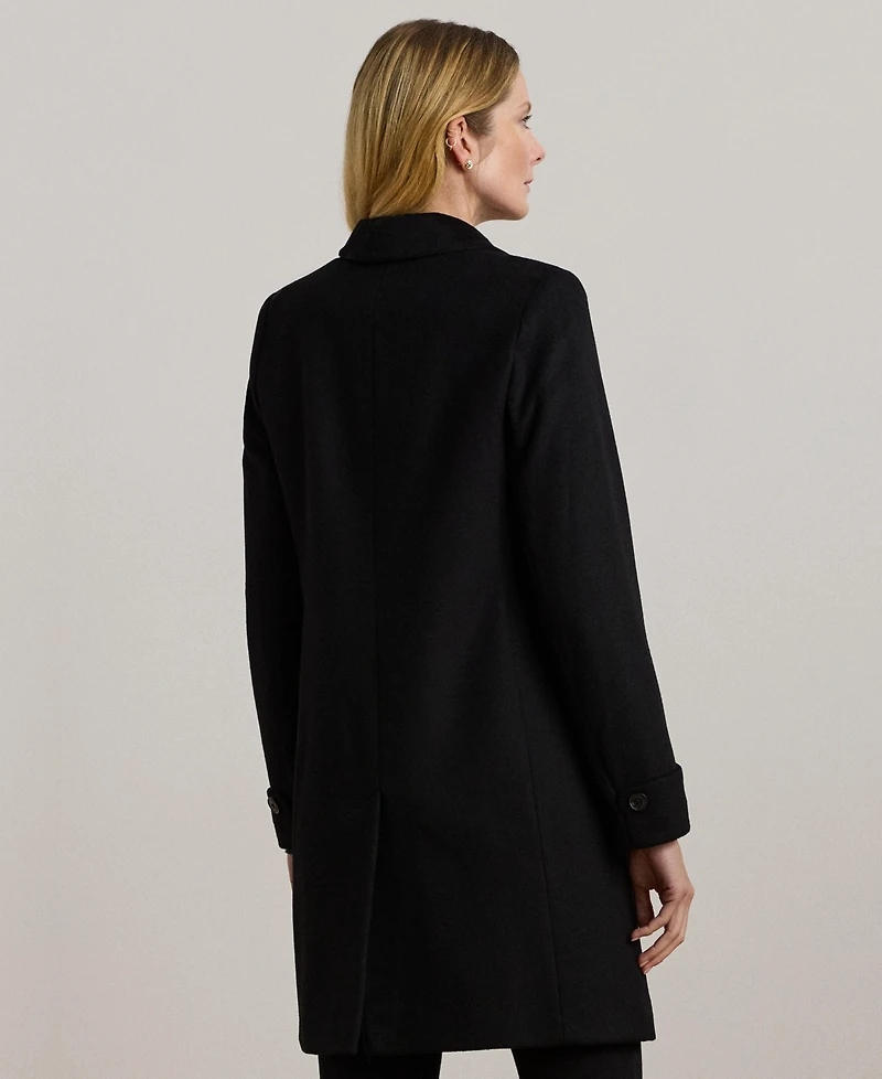 Lauren Ralph Petite Notched-Collar Walker Coat