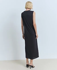 Mango Women's Flowy Long Dress
