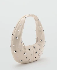 Mango Women's Studded Shoulder Bag