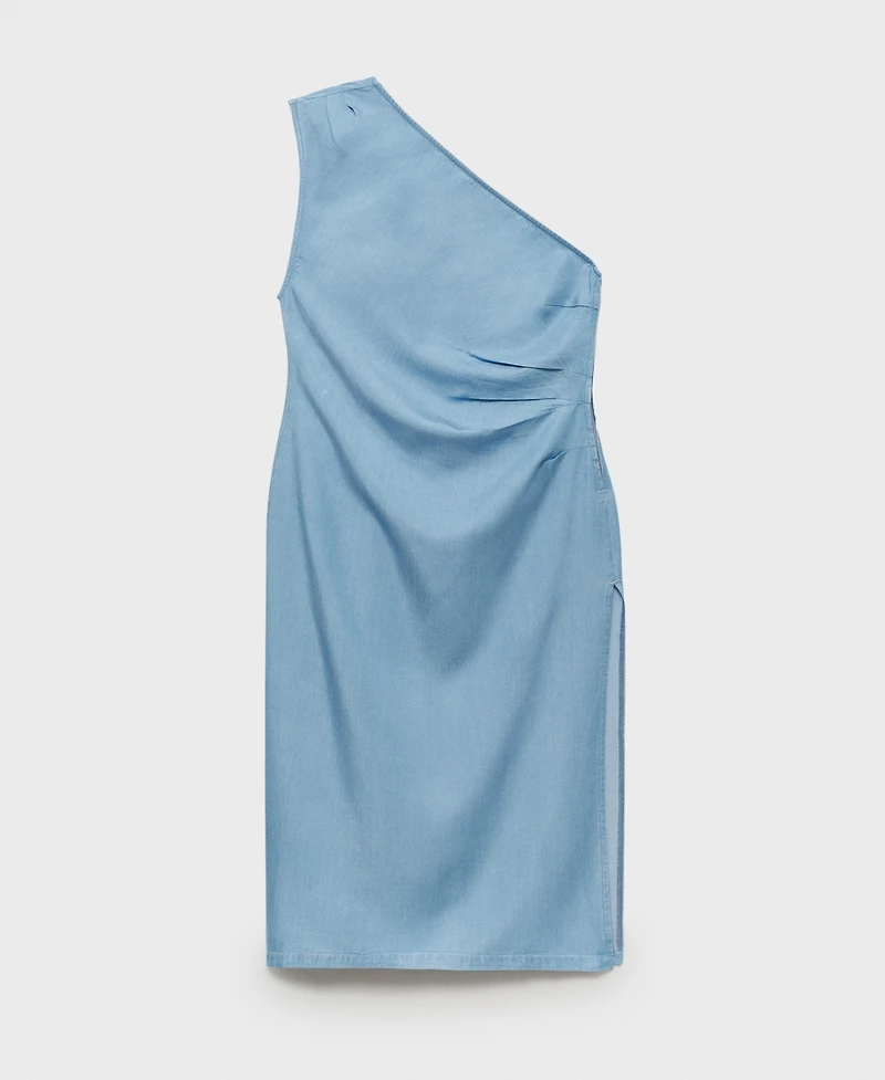 Mango Women's Lyocell Asymmetrical Dress