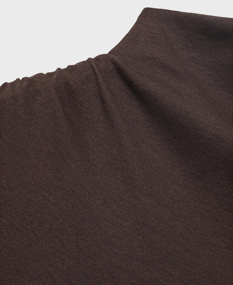 Mango Women's Perkins Collar Draped Dress