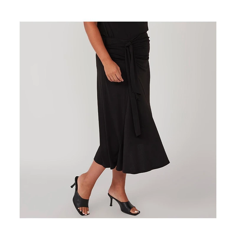 Estelle Octavia Faux-Wrap Skirt