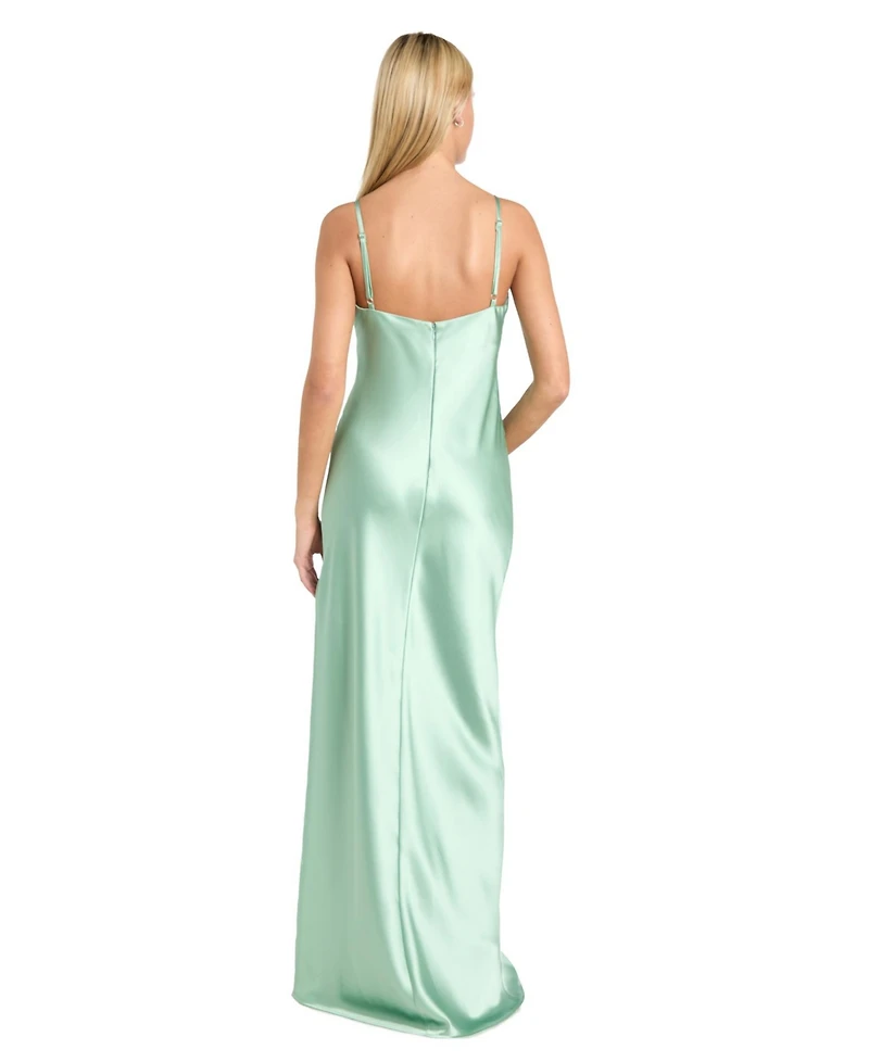 Morgan & Company Juniors' Embellished V-Neck Sleeveless Gown