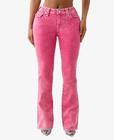 True Religion Women's Becca Big T Bootcut Flap Jeans