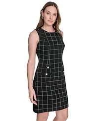 Tommy Hilfiger Women's Windowpane Sheath Dress