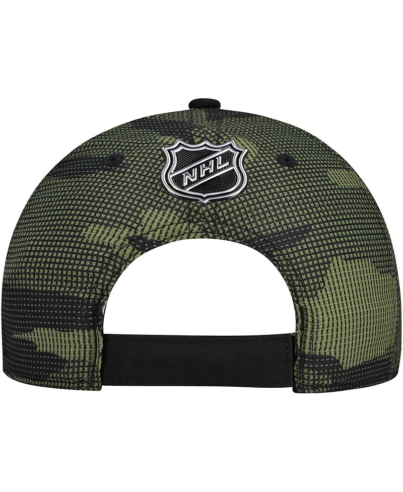 Fanatics Men's Black Ottawa Senators Authentic Pro Military Appreciation Adjustable Hat