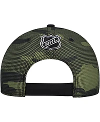Fanatics Men's Black Ottawa Senators Authentic Pro Military Appreciation Adjustable Hat